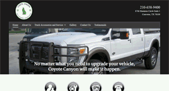 Desktop Screenshot of coyotecanyontrucksa.com